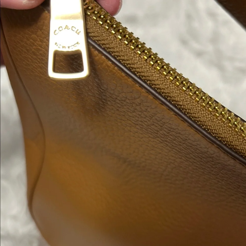 Coach Tan Leather Hobo Bag - Picture 3 of 13
